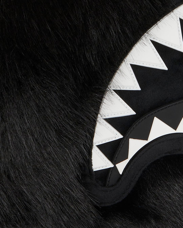 FUR CRAY BLACK TOTE
