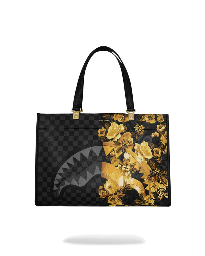 GOLD FLORAL REMIX TORTUGA TOTE
