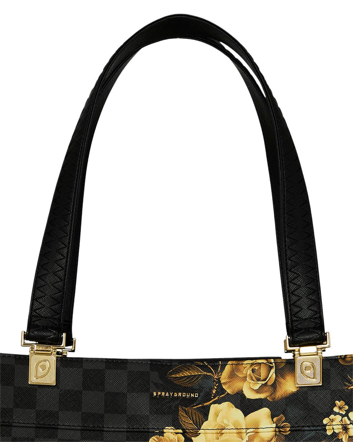 GOLD FLORAL REMIX TORTUGA TOTE