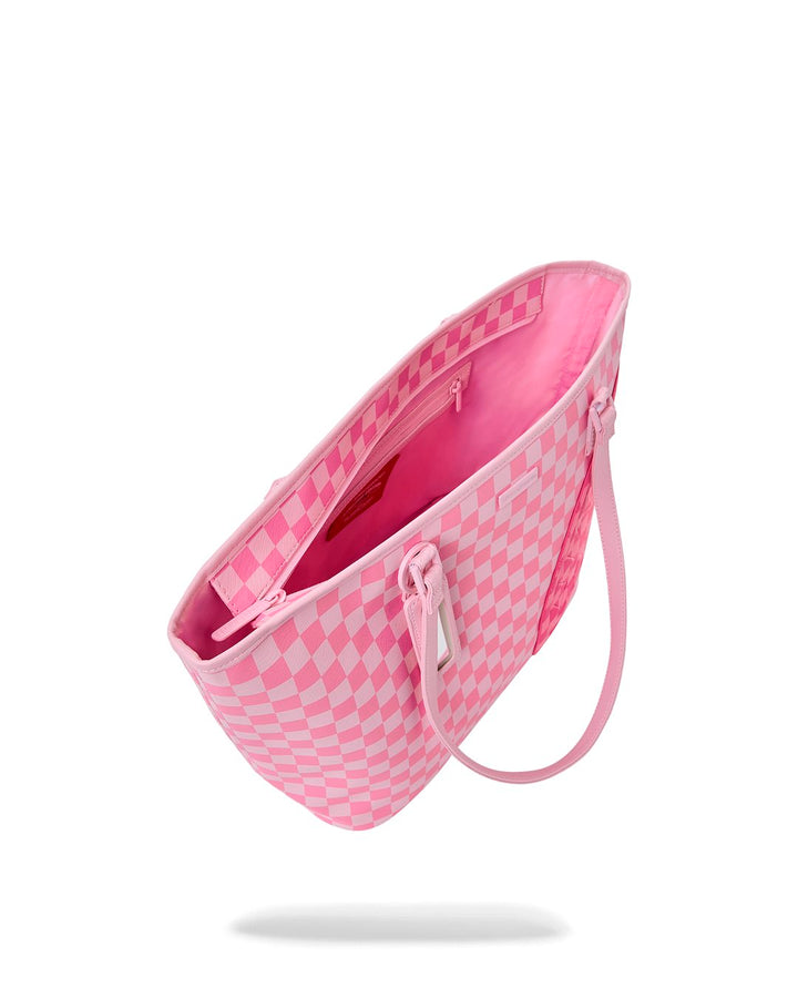 PINK SIP PATCH TOTE