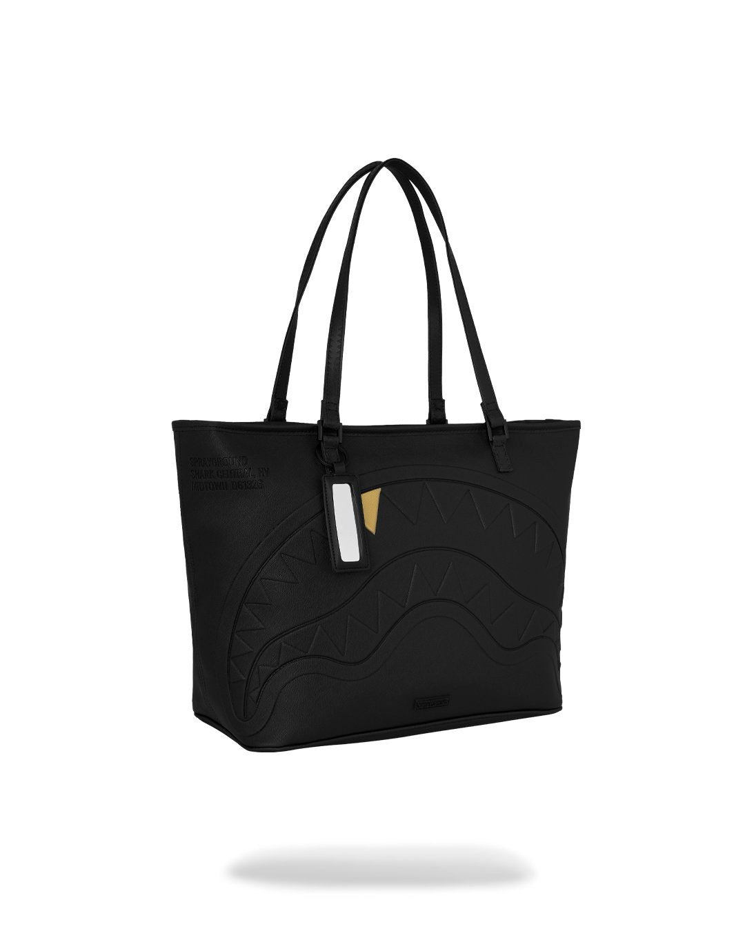 BLACKED OUT EMBOSSED GOLD TOOTH TOTE