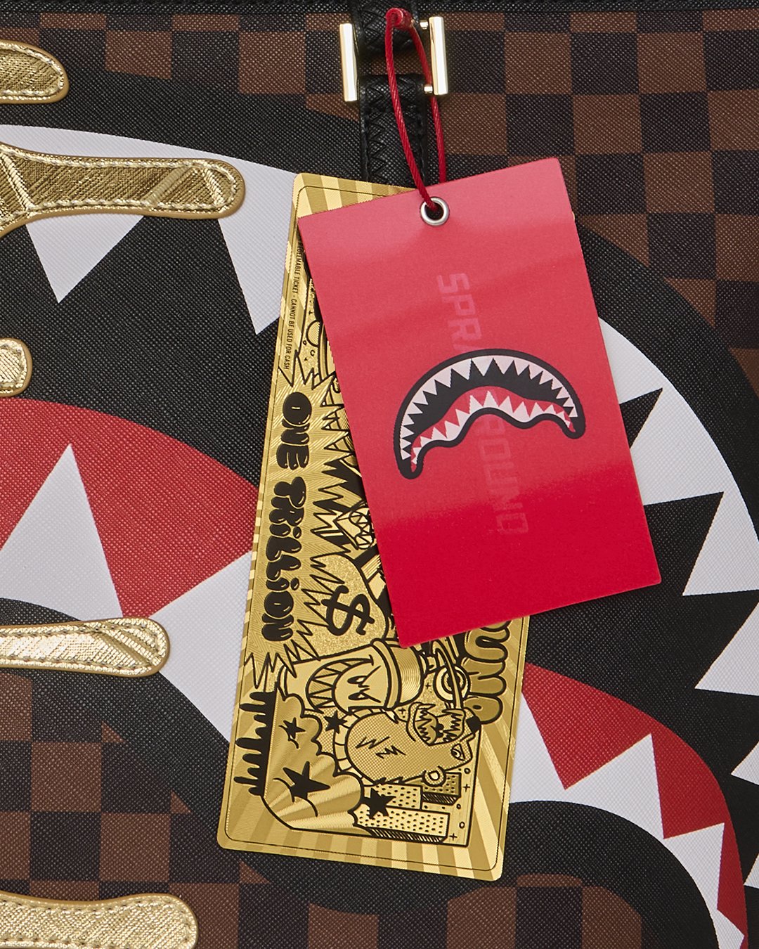SHARKS IN PARIS GOLD DRIP TOTE