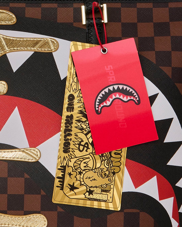 SHARKS IN PARIS GOLD DRIP TOTE