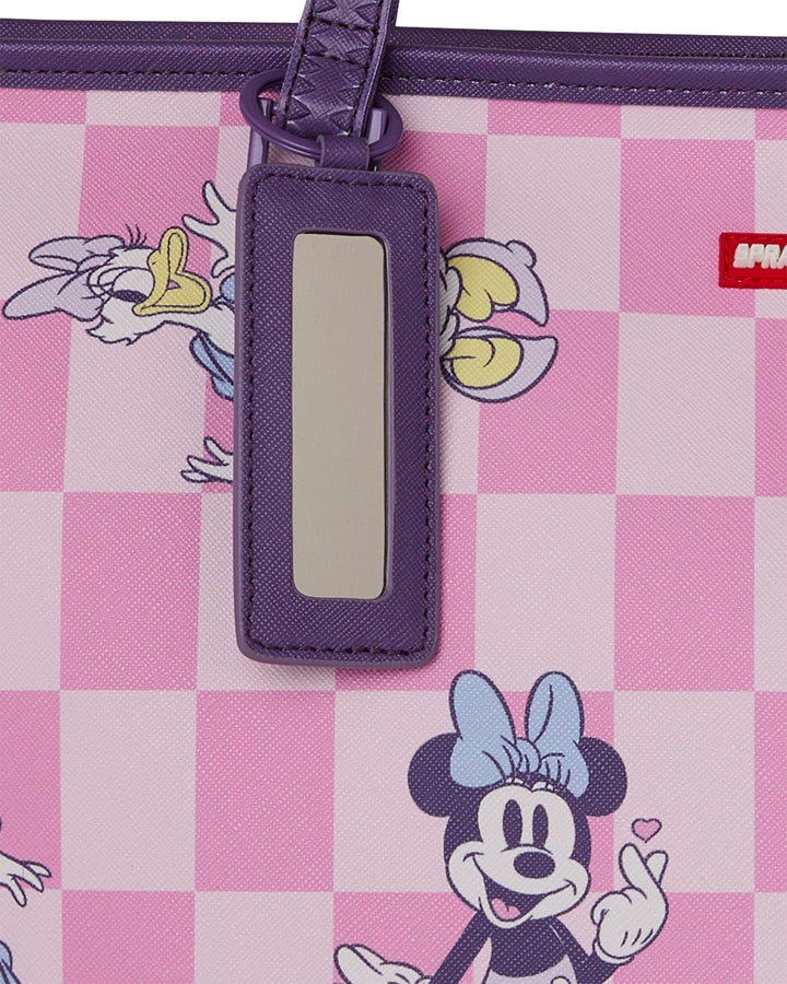 DISNEY MINNIE AND DAISY CHECKERS TOTE