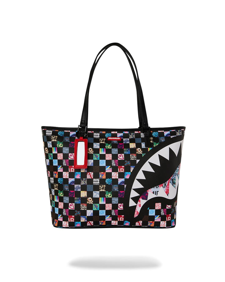 CRAZY CHECK TOTE