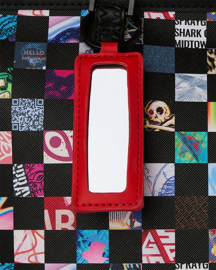 CRAZY CHECK TOTE