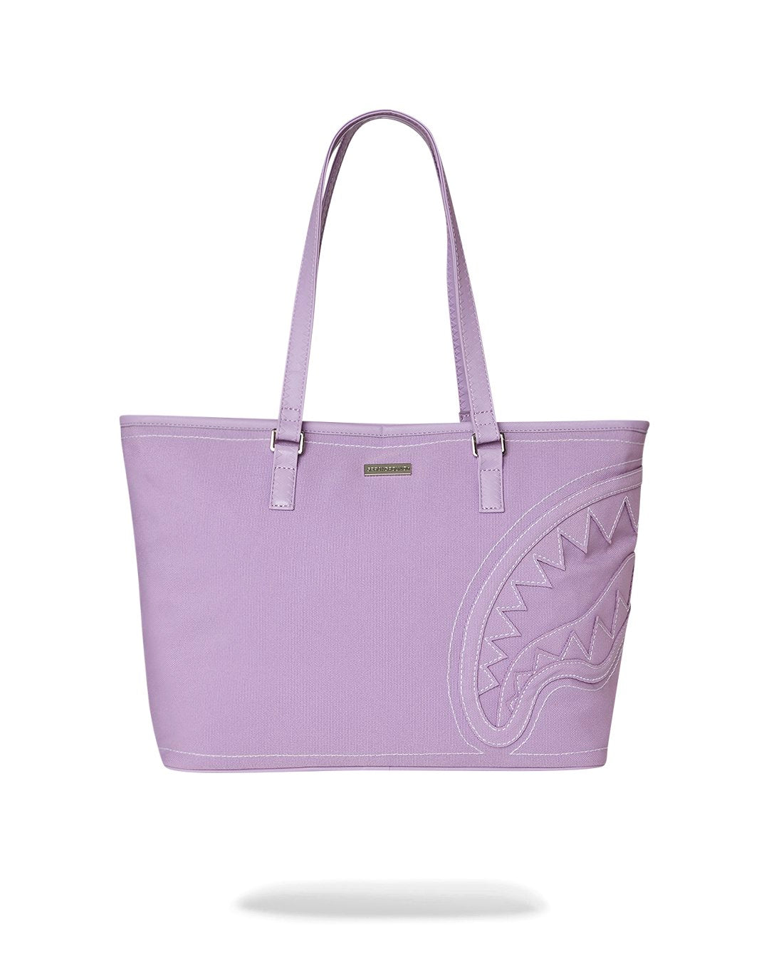 PURPLE CANVAS STITCH TOTE