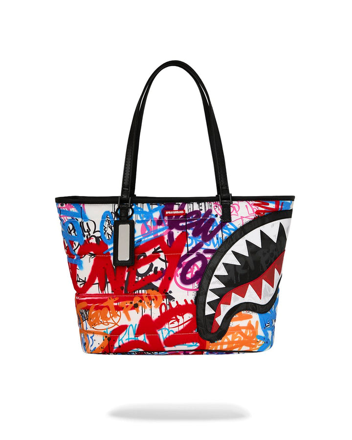 TAGGED UP PUFFER TOTE