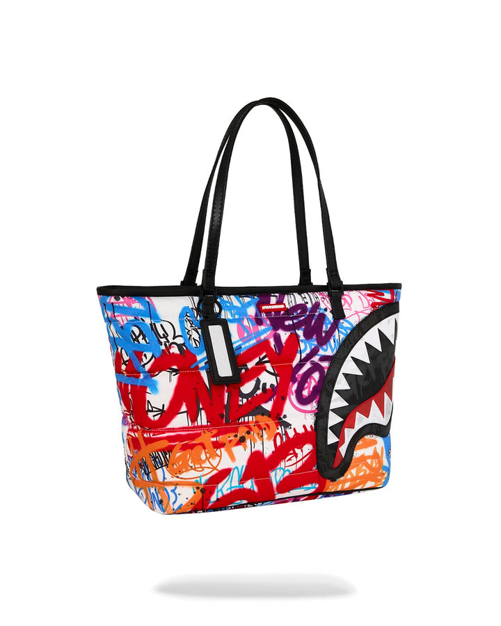 TAGGED UP PUFFER TOTE