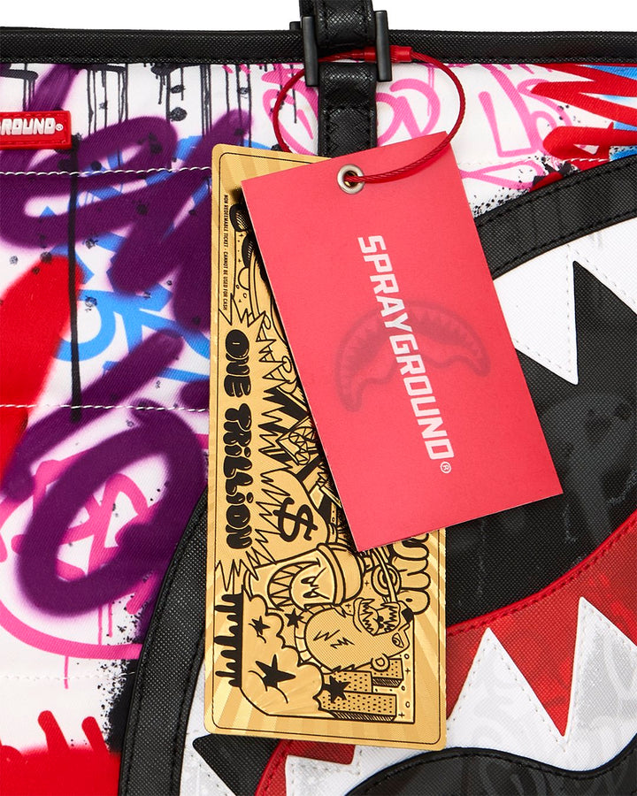 TAGGED UP PUFFER TOTE