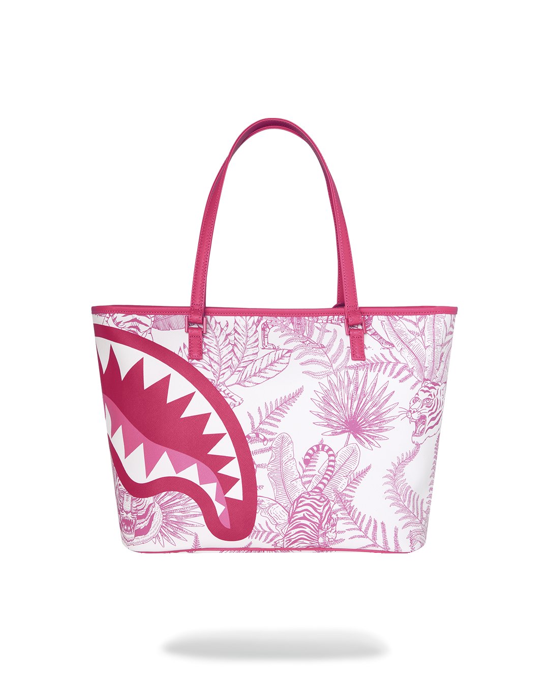 PINK JUNGLE PRINT TOTE