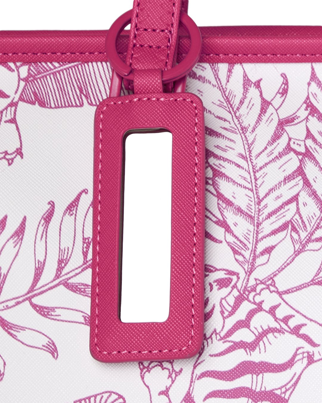 PINK JUNGLE PRINT TOTE