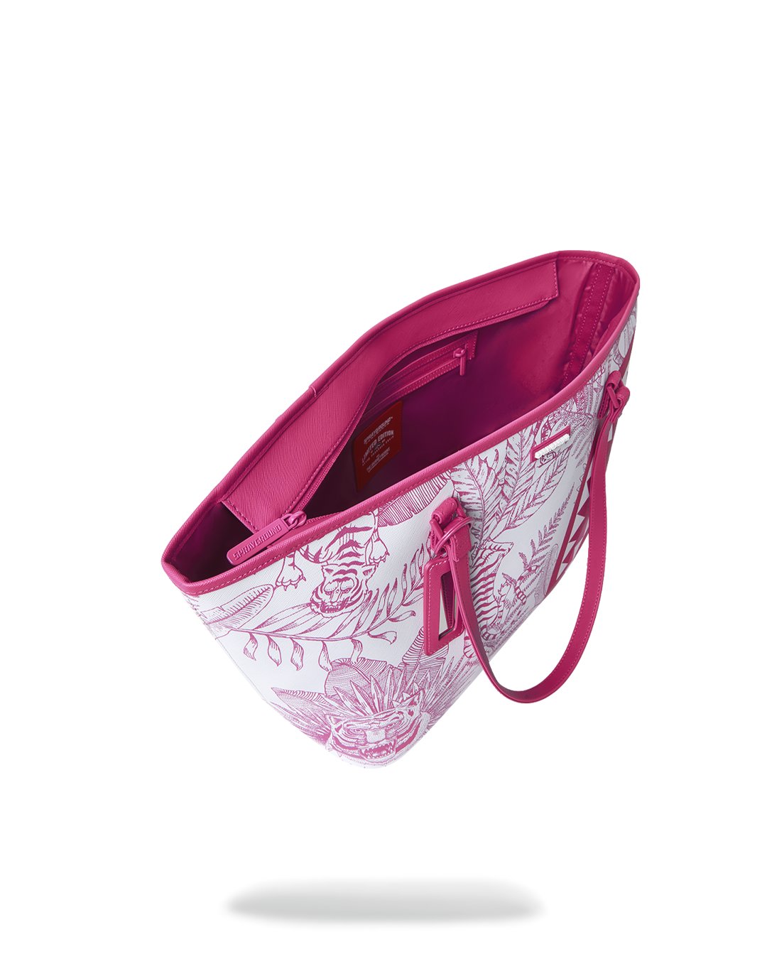 PINK JUNGLE PRINT TOTE