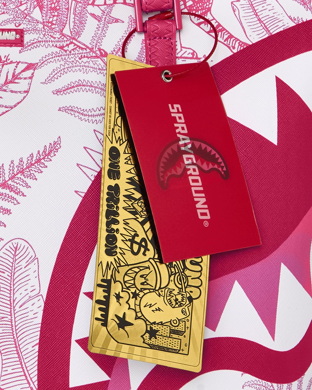 PINK JUNGLE PRINT TOTE