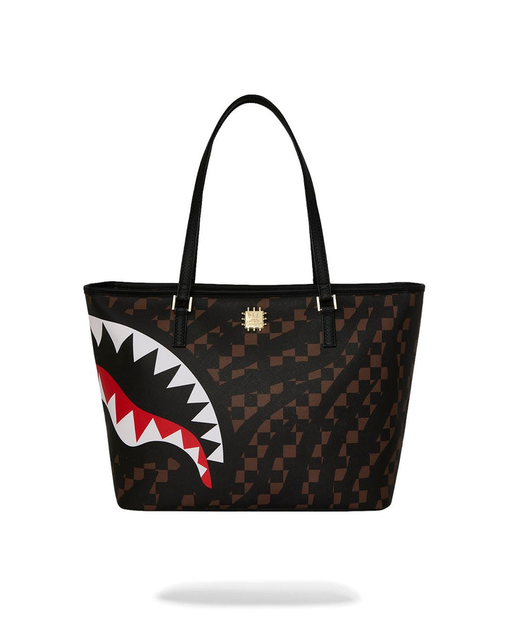 AI HENNY ZEBRA CHECK TOTE