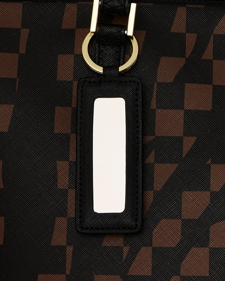 AI HENNY ZEBRA CHECK TOTE