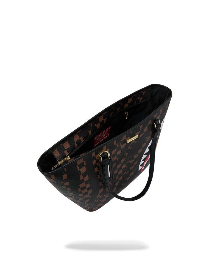 AI HENNY ZEBRA CHECK TOTE