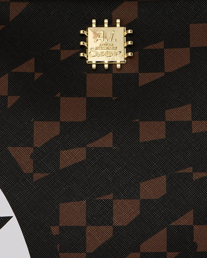 AI HENNY ZEBRA CHECK TOTE