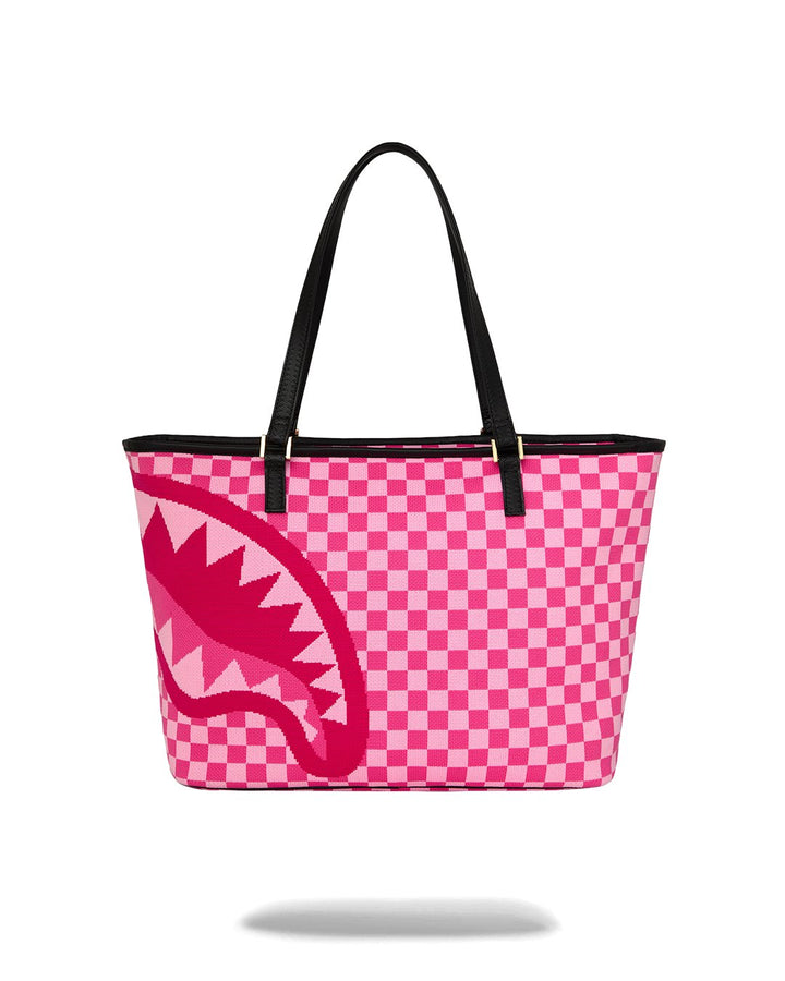 PINK FLYKNIT SIP TOTE