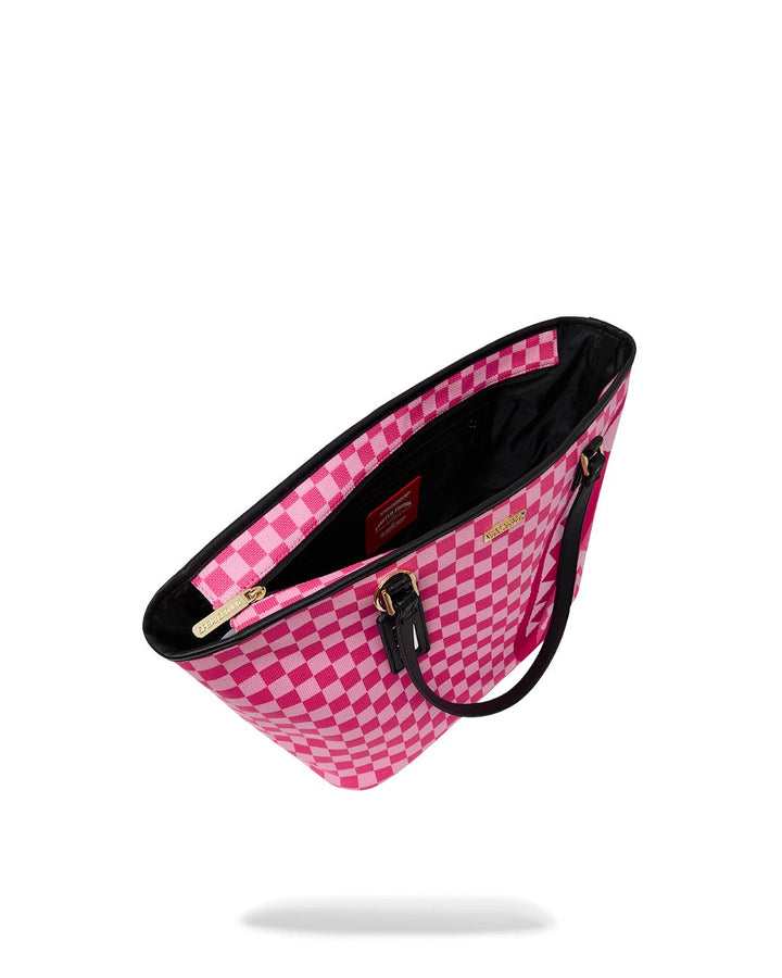PINK FLYKNIT SIP TOTE