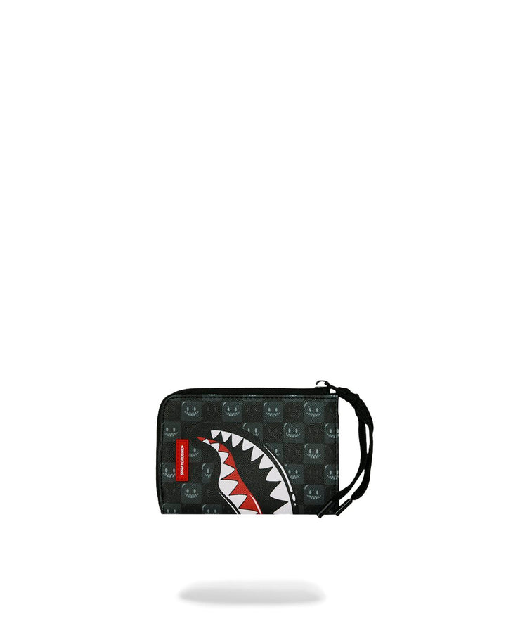 SHARKS IN PARIS WTF BUBBLY BLACK CHECK WALLET