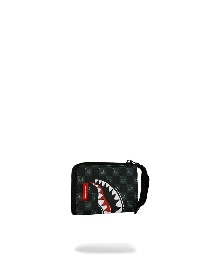 SHARKS IN PARIS WTF BUBBLY BLACK CHECK WALLET