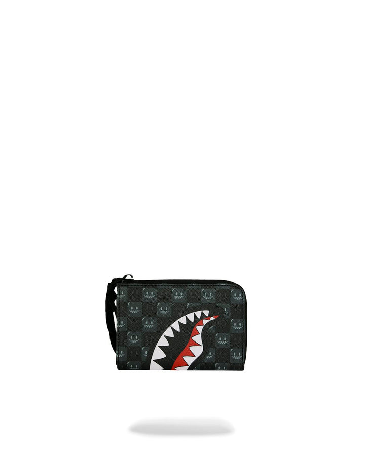 SHARKS IN PARIS WTF BUBBLY BLACK CHECK WALLET