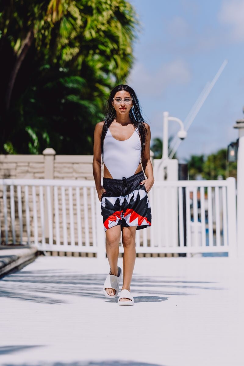 PIXEL MOUTH SWIM SHORT