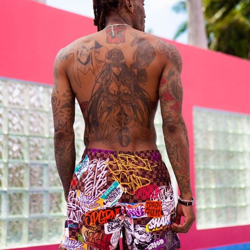 TAGGED UP SWIM SHORT