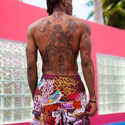 TAGGED UP SWIM SHORT