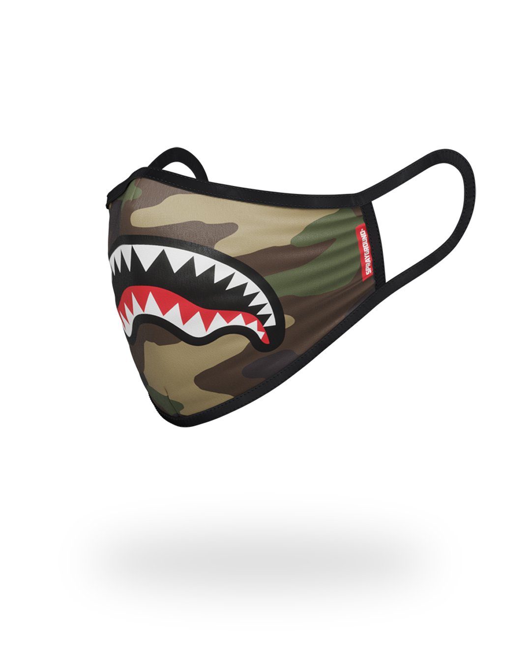 SPRAYGROUND FORM-FITTING MASK CAMO SHARKMOUTH