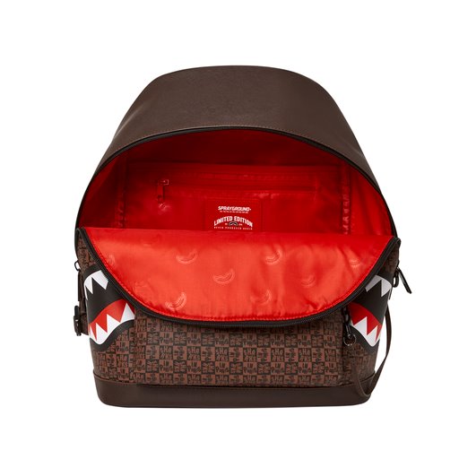 SPRAYGROUND SHARKS IN PARIS CHECK SAVAGE BACKPACK תיק גב