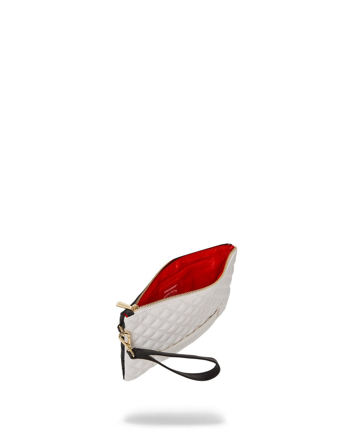 SPLIT QUILT SHARK POUCHETTE