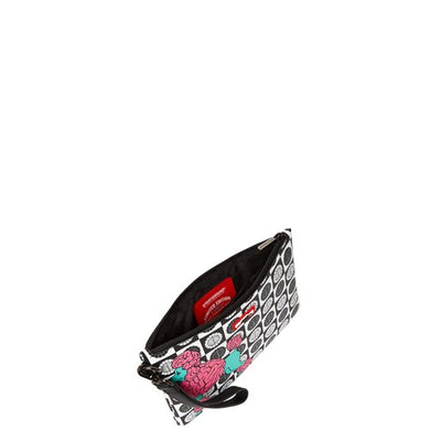 SPRAYGROUND RON ENGLISH POODLE CHECK CROSS-OVER CLUTCH