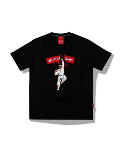 SPRAYGROUND T-SHIRT STREET FIGHTER RYU FIGHT BLK