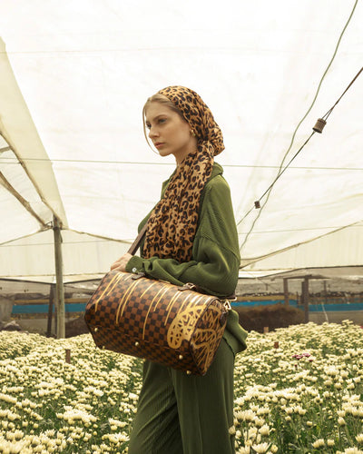SPRAYGROUND SHARKS IN PARIS PAINT DRIP EMPRESS MINI DUFFLE