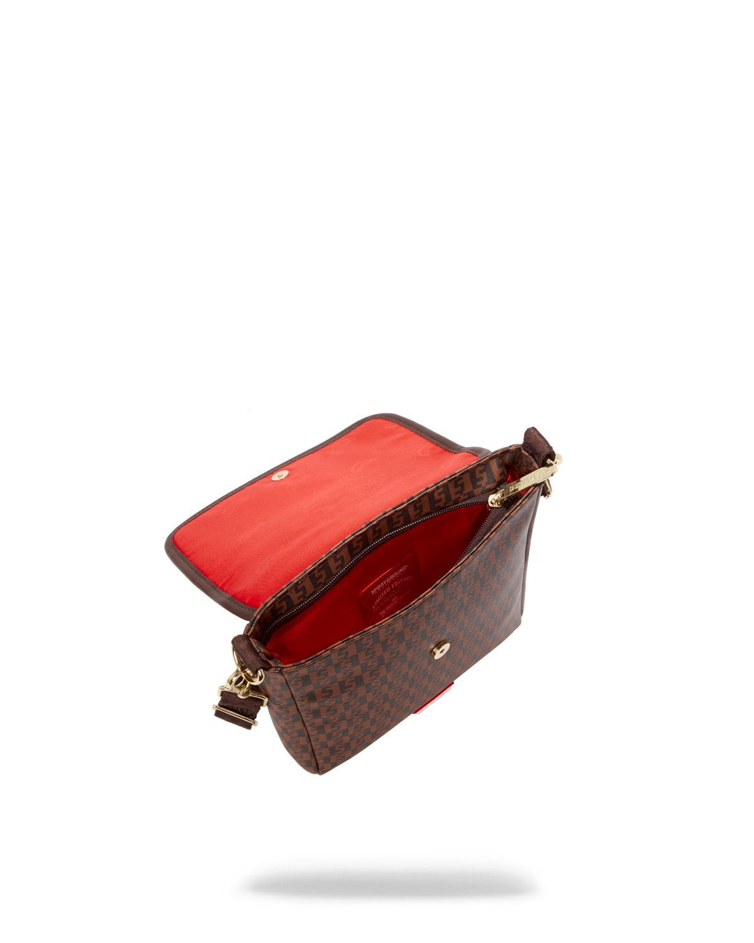 SPRAYGROUND CASHIN CHECKS MESSENGER BAG