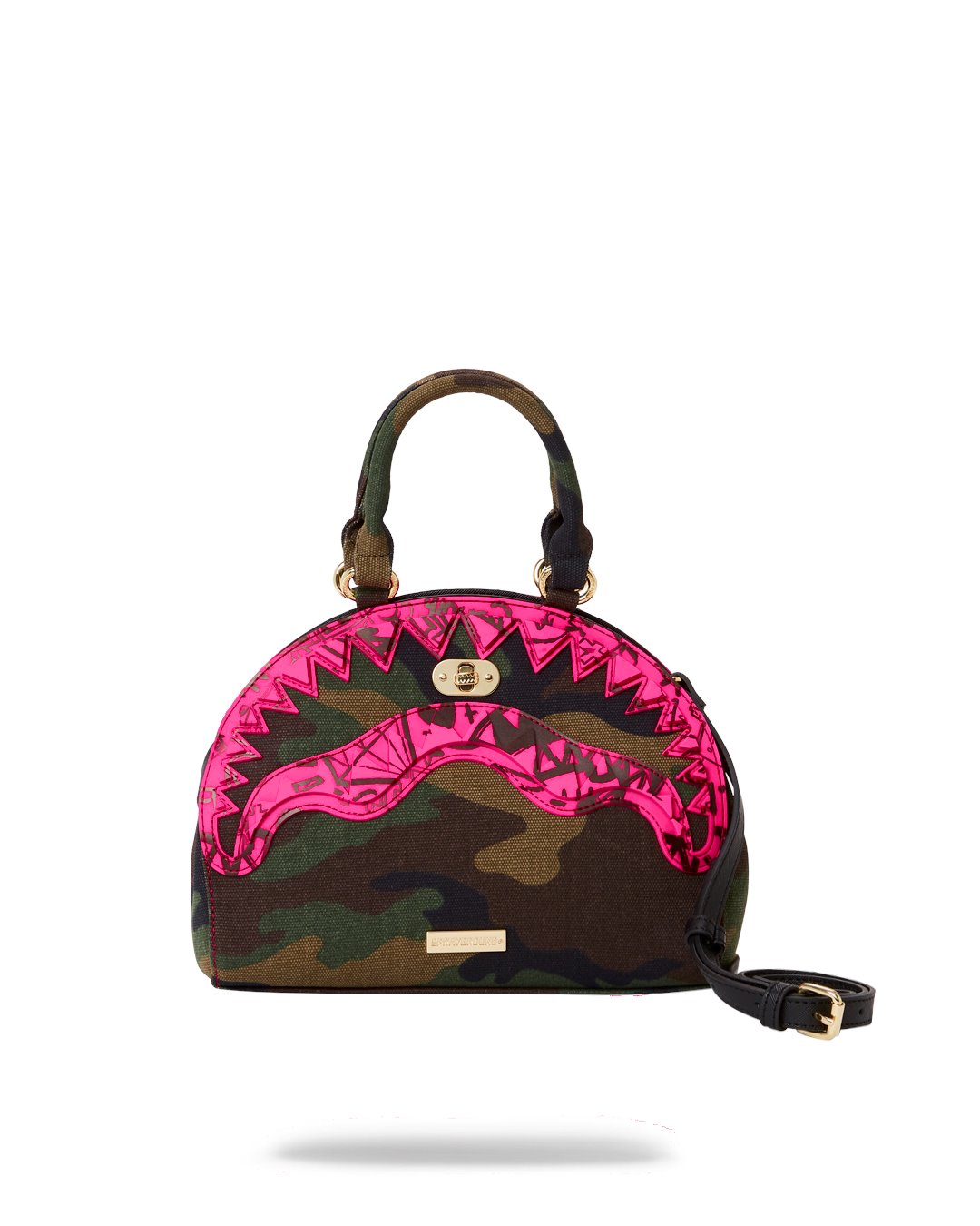 SPRAYGROUND CAMO PINK SHARK HANDBAG