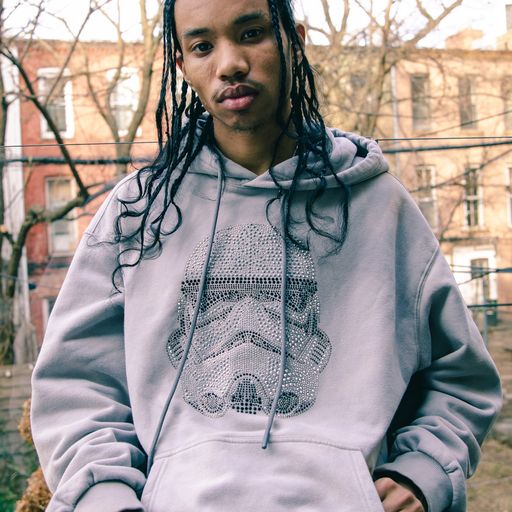 SPRAYGROUND STORM TROOPER RHINESTONE HEAD HOODIE