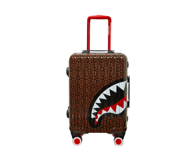 SPRAYGROUND SHARKS IN PARIS CHECK HARDSHELL CARRY-ON LUGGAGE