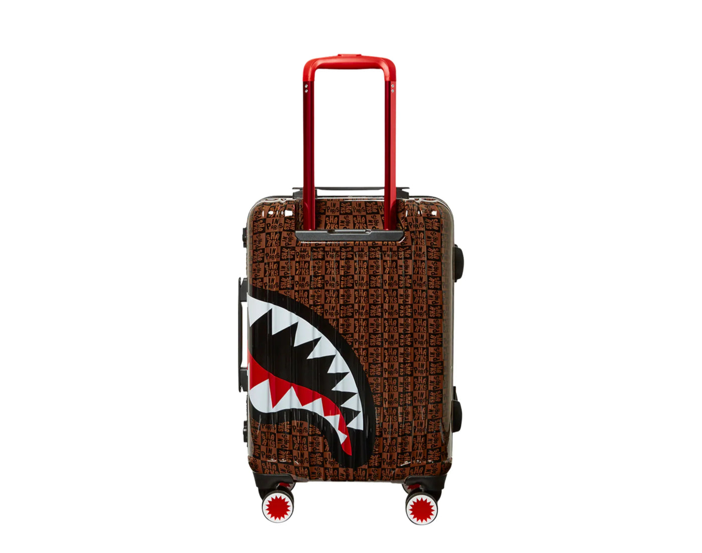 SPRAYGROUND SHARKS IN PARIS CHECK HARDSHELL CARRY-ON LUGGAGE