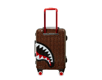 SPRAYGROUND SHARKS IN PARIS CHECK HARDSHELL CARRY-ON LUGGAGE