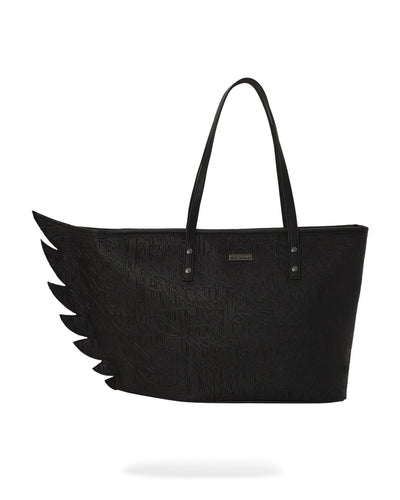 NIGHT GRAFF EMBOSSED WING TOTE