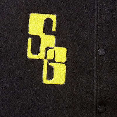 SPRAYGROUND SPONGEBOB VARSITY JACKET BLACK