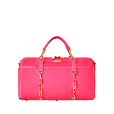 SPRAYGROUND PINK EMBOSSED DUFFLE