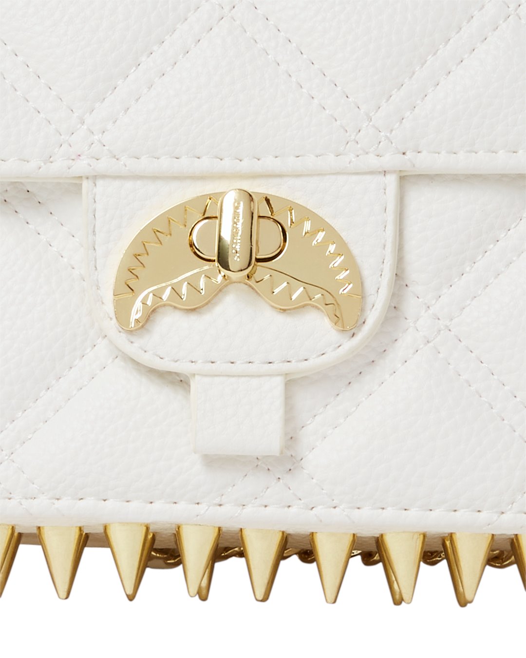 RIVIERA WHITE GOLD TWIST LOCK HANDBAG