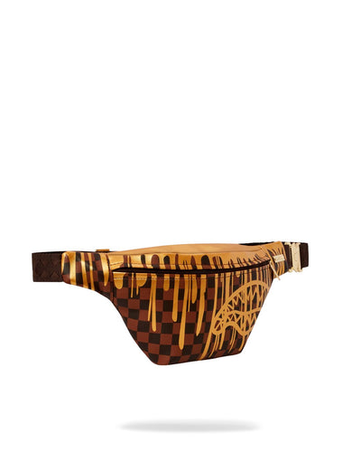 SPRAYGROUND SHARKS IN PARIS PAINT DRIP SAVVY CROSS-BODY