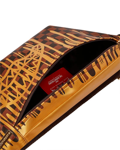 SPRAYGROUND SHARKS IN PARIS PAINT DRIP SAVVY CROSS-BODY