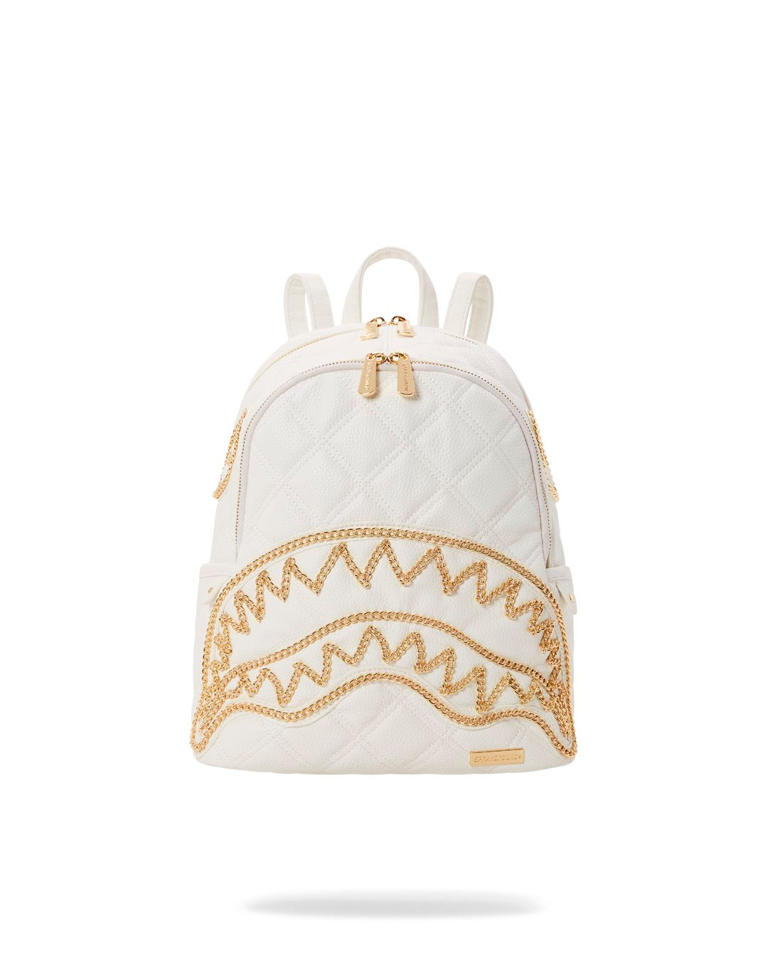 SPRAYGROUND RIVIERA WHITE GOLD SAVAGE BACKPACK