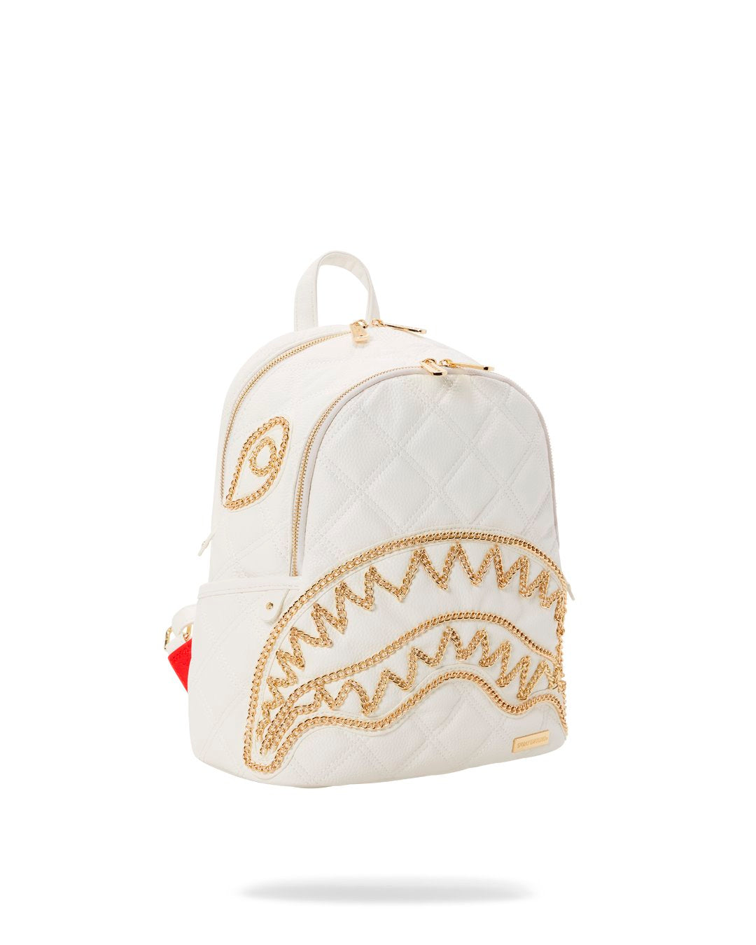 SPRAYGROUND RIVIERA WHITE GOLD SAVAGE BACKPACK